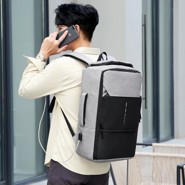17inch Laptop Backpack #6 Light Gray