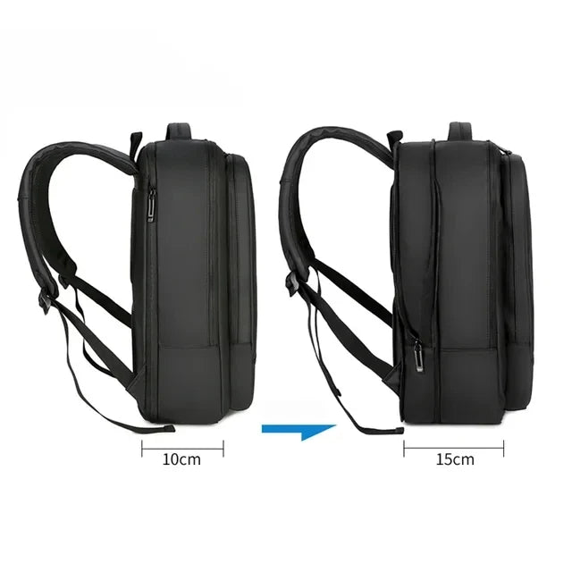 Expandable 16inch Laptop Backpack #1905 Black