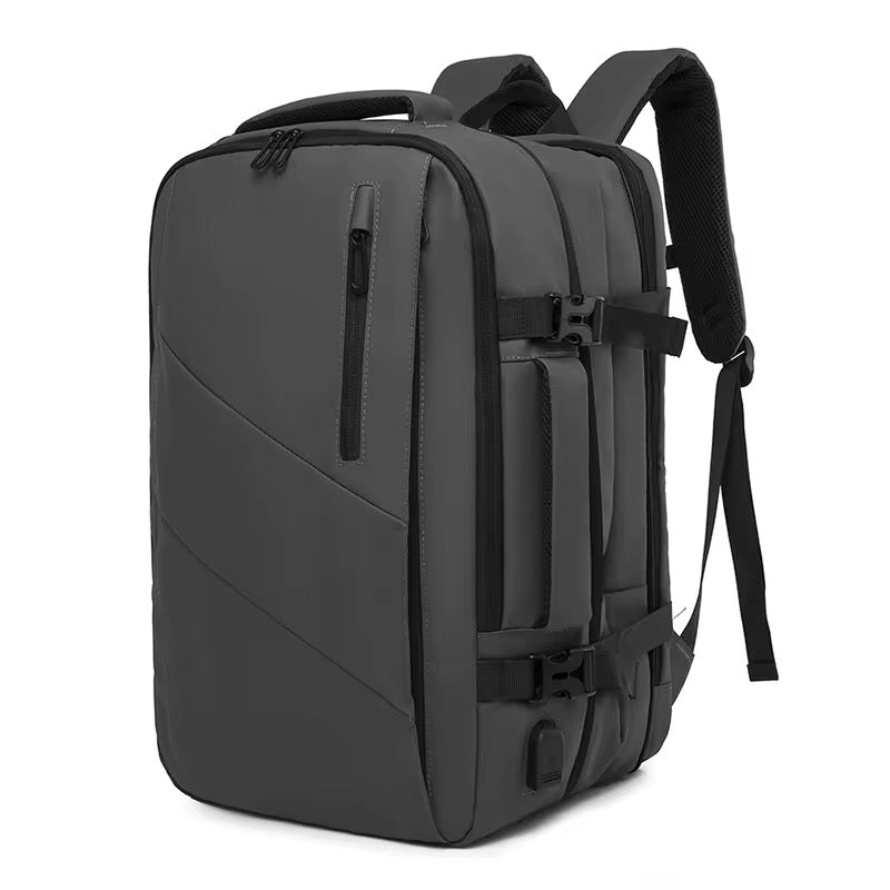 17inch Grey Expandable Laptop Backpack #8853