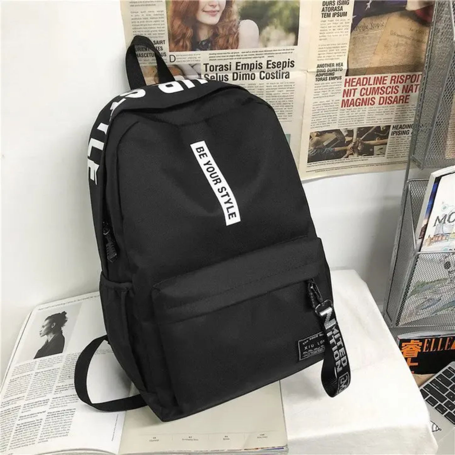 Be Your Style – Black Minimalist Backpack