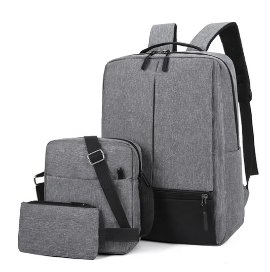 Laptop Backpack Set #6001 Gray