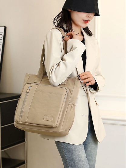 Classic Beige Tote Bag (34x32cm)