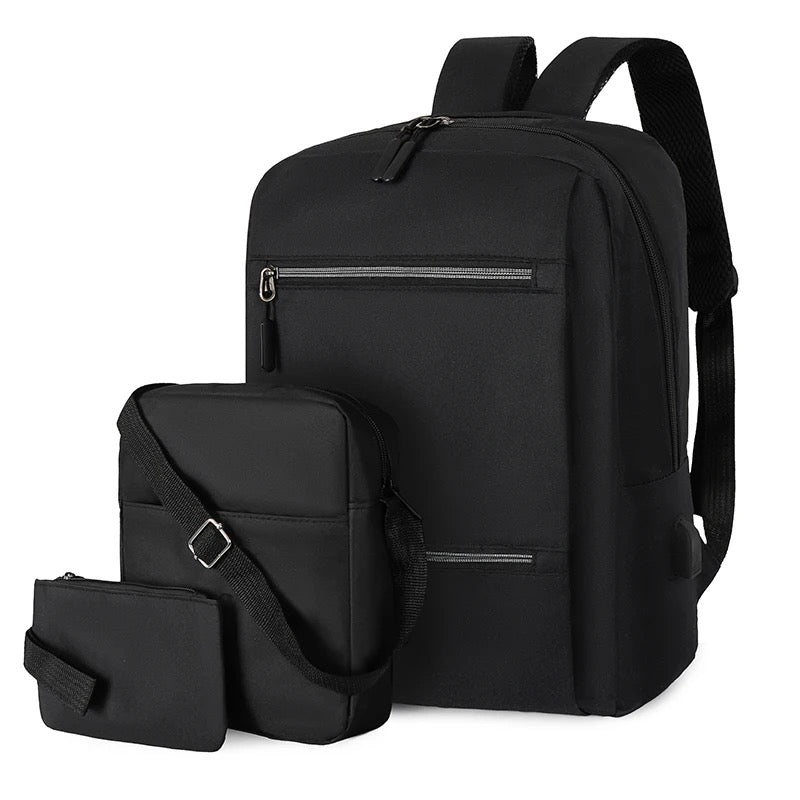 Laptop Backpack Set Black