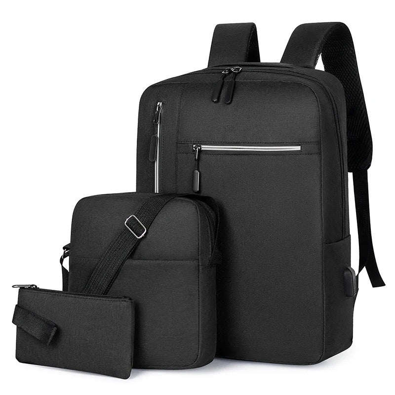 Laptop Backpack Set Black