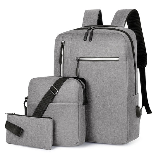 Laptop Backpack Set Grey