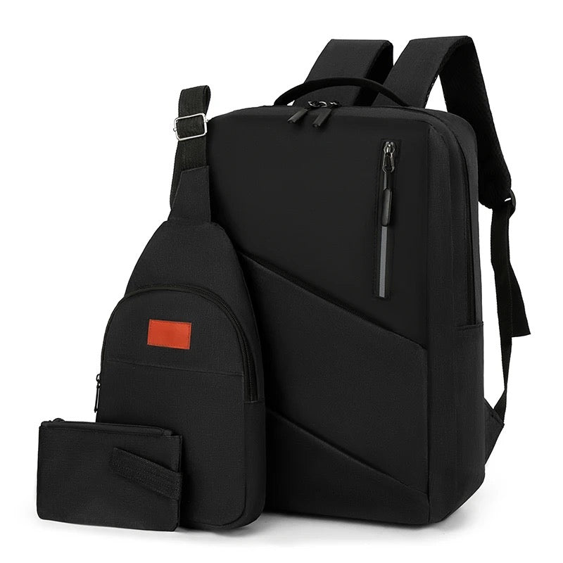 Laptop Backpack Set Black