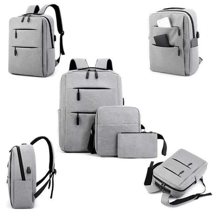 Laptop Backpack Set #2016 Gray